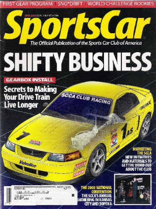 SPORTS CAR 2003 APR - GEARBOX INSTALL, NATIONAL CONVENTION TOPEKA,& KANSAS CITY